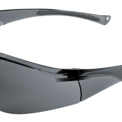 Flathead Dielectric Smoke Lens, Crystal Black Frame Safety Glasses - LIMITED STOCK - BH2333