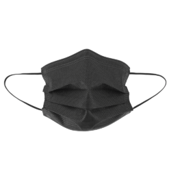 FrogWear Lightweight, Black, Disposable, Polypropylene, FDA Food Contact Compliant Face Mask (50 Pack)
